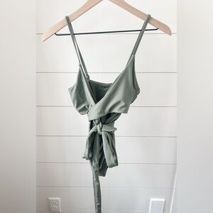 Aerie Olive Green One Piece Swimsuit